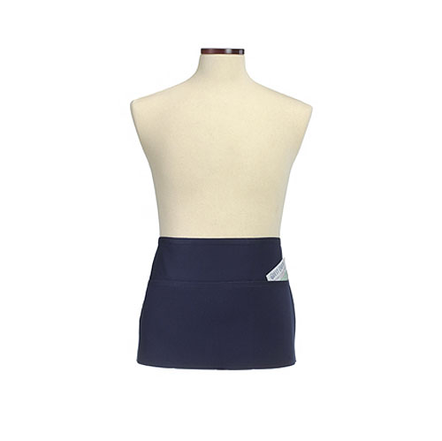Navy Three-Section Pocket Waist Apron 1