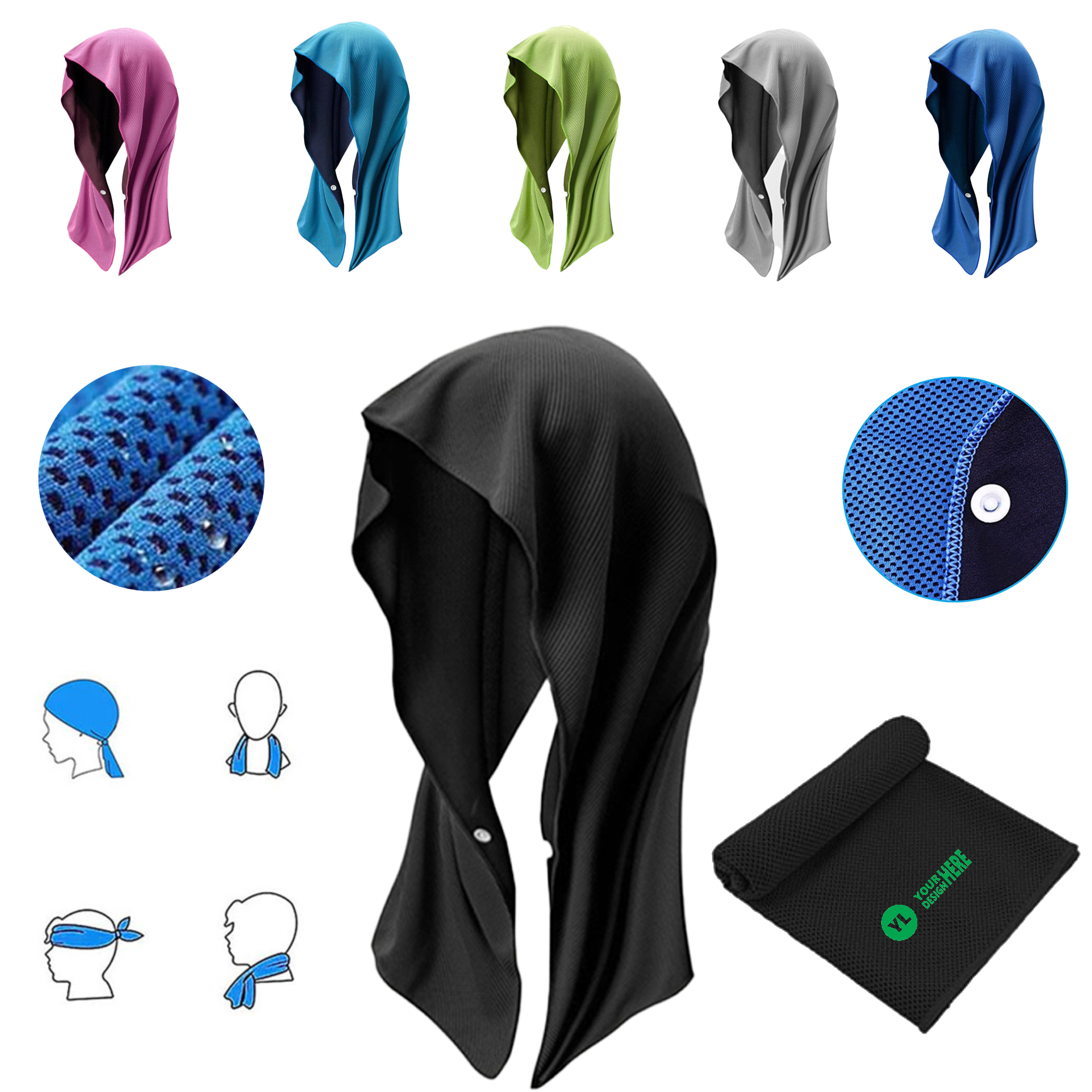 Multi-functional Cold Sensation Sport Towel MOQ 100 1