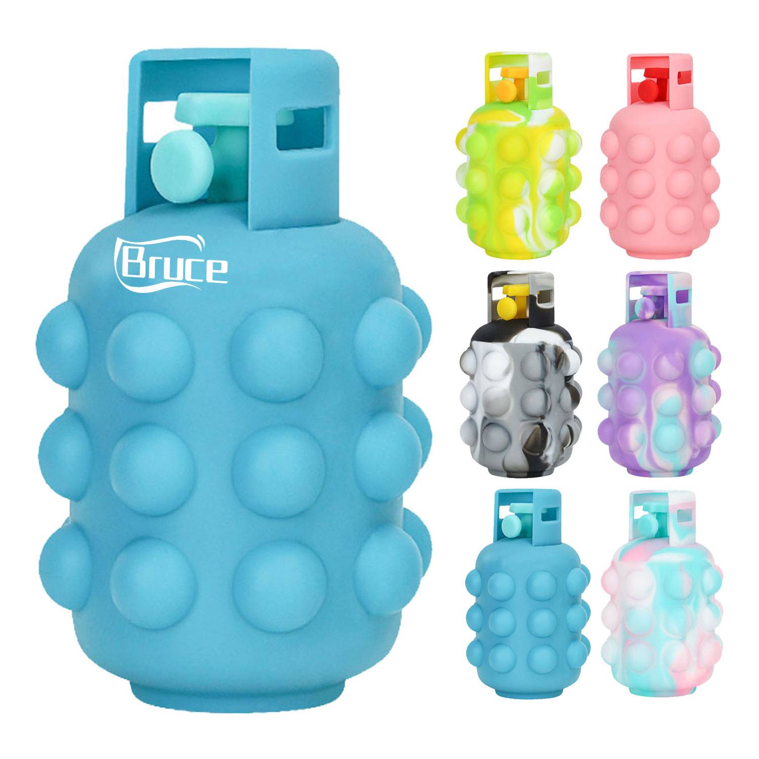 Gas Tank Shaped Push Pop Bubble Stress Ball Fidget Toy 4