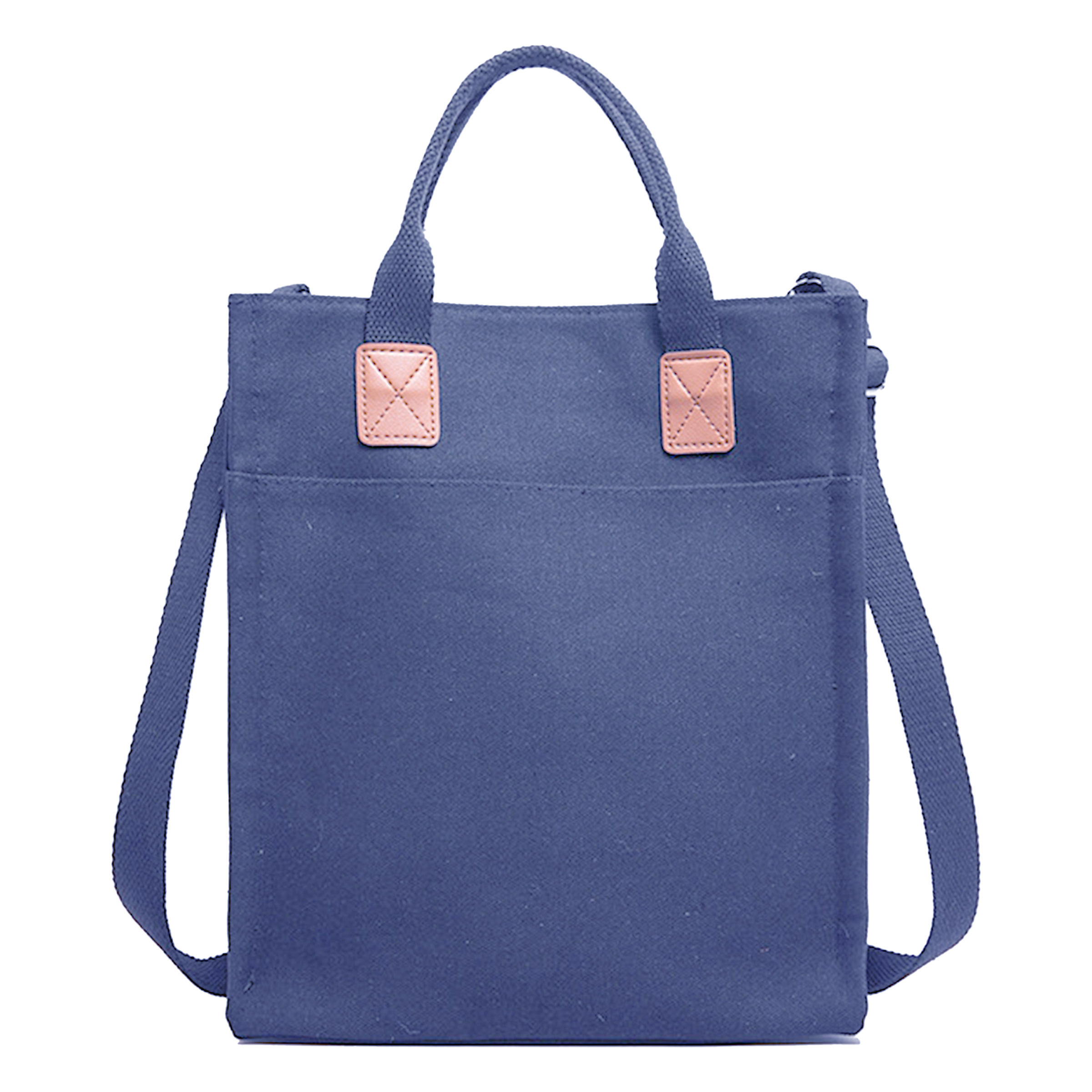 Canvas Solid Color Minimalist Handbag, custom tote bag with logo imprint 5