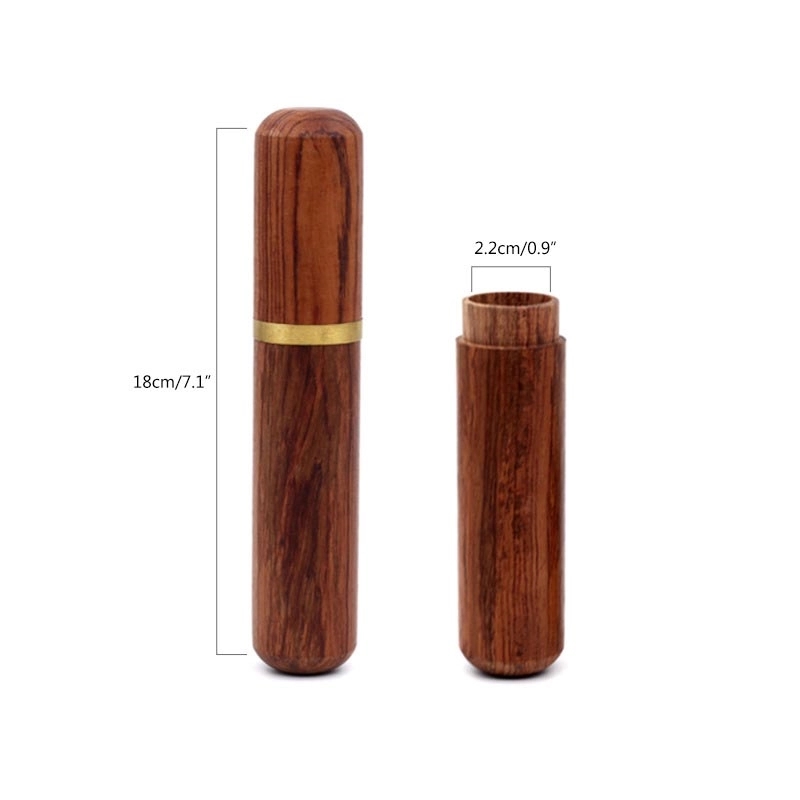 Natural Wood Cigar Tube 1