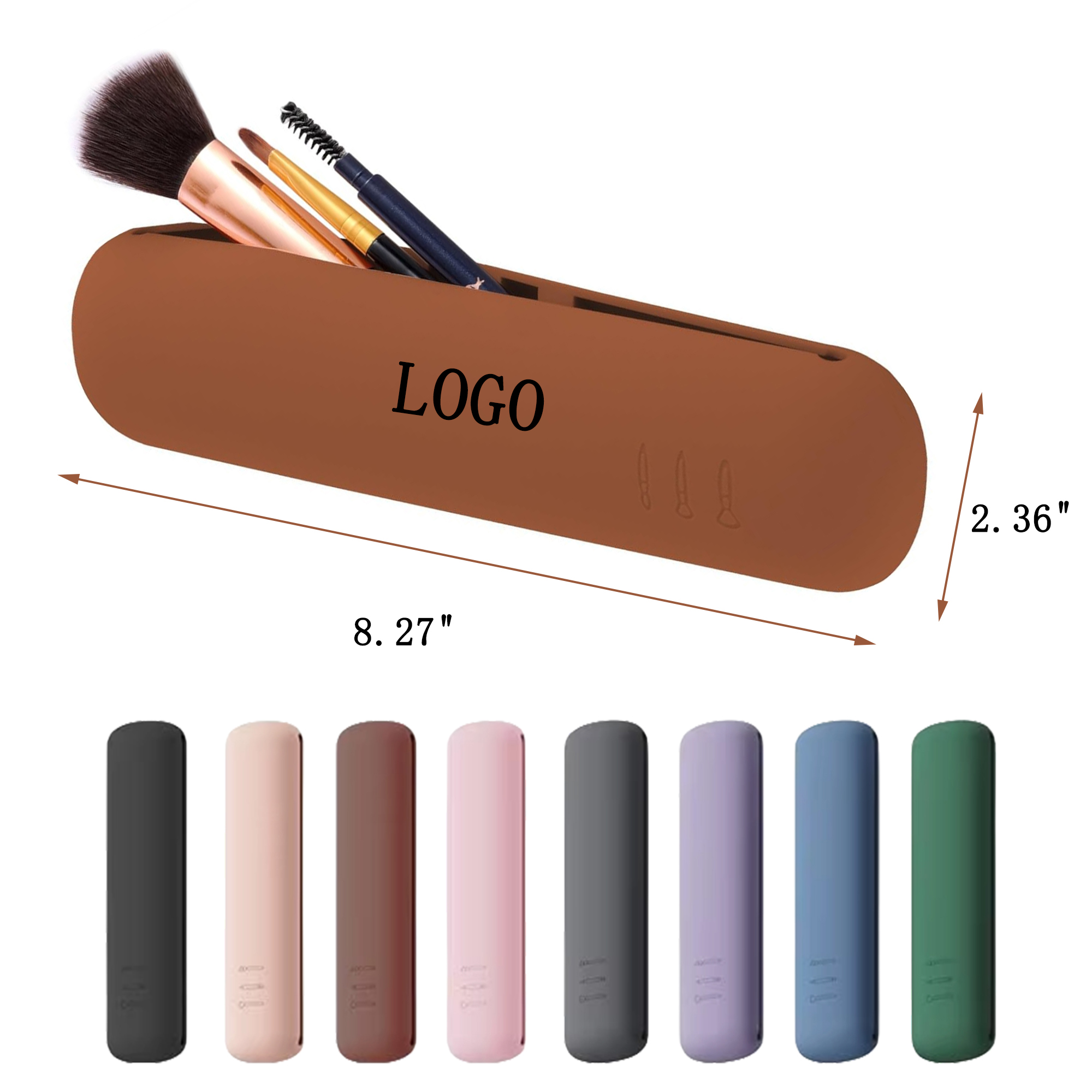 Easy Clean Cosmetic Brush Organizer 2