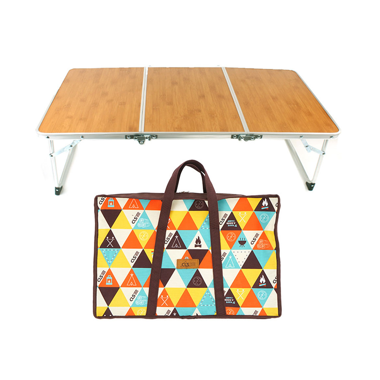 Outdoor wooden folding picnic table 3