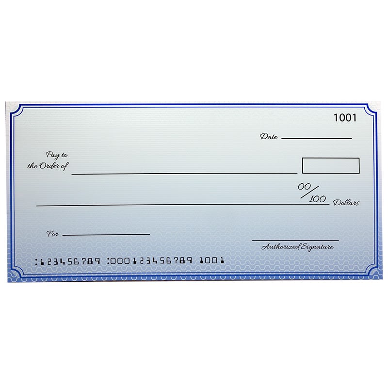 Custom Economy Big Checks 18 X 36 Inch 2