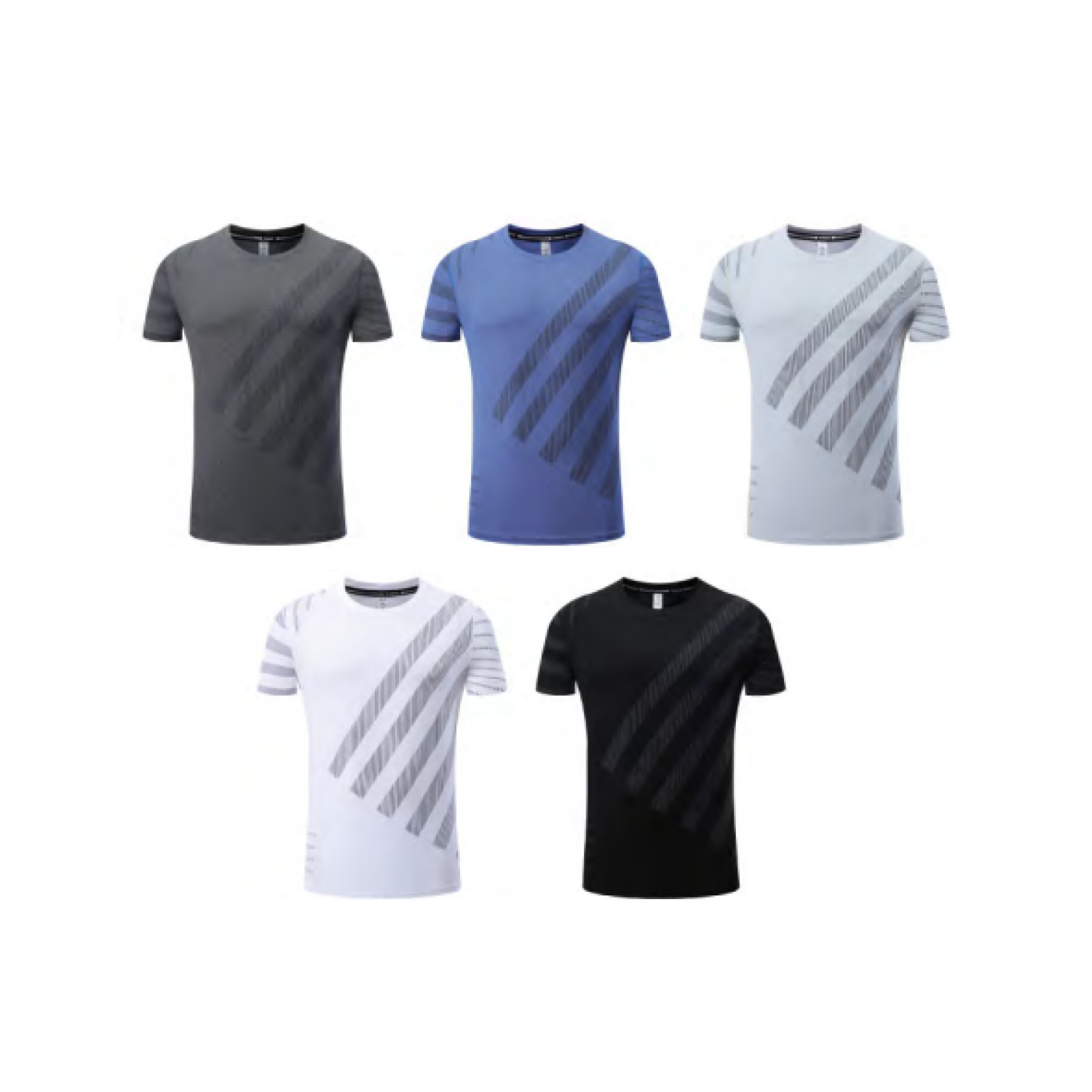 Men's Running Short Sleeve T-Shirt - Stock Style 8 2