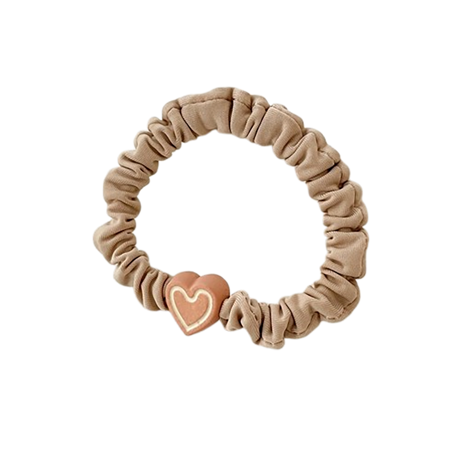 Women'S High Elastic Durable Heart Hair Tie 5