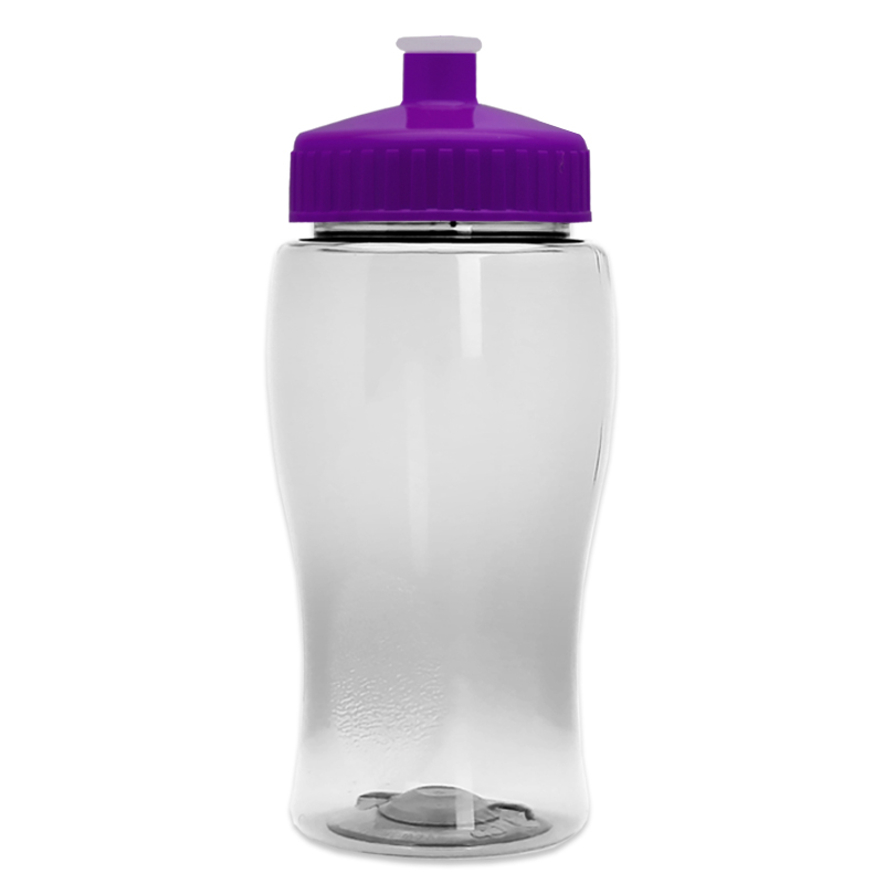 Poly-Pure Jr. - 18 oz. Transparent Bottle with Push pull 18