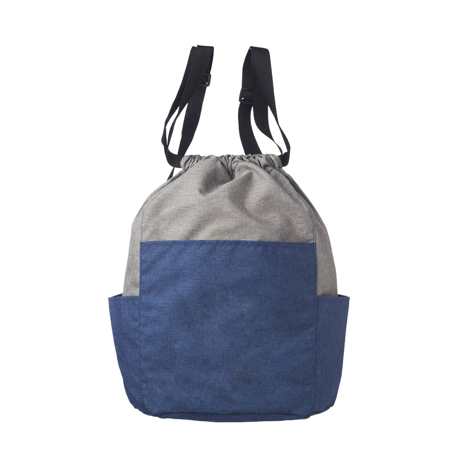 Two Tone Satchel Drawstring Backpack 2