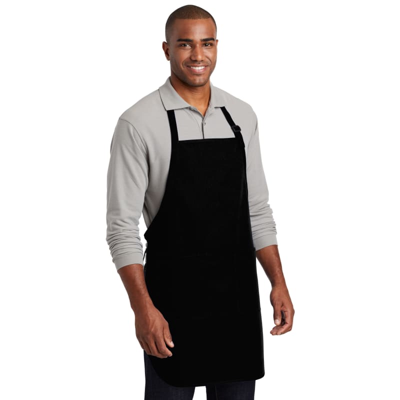 Port Authority Full-Length Two-Pocket Bib Apron. 8