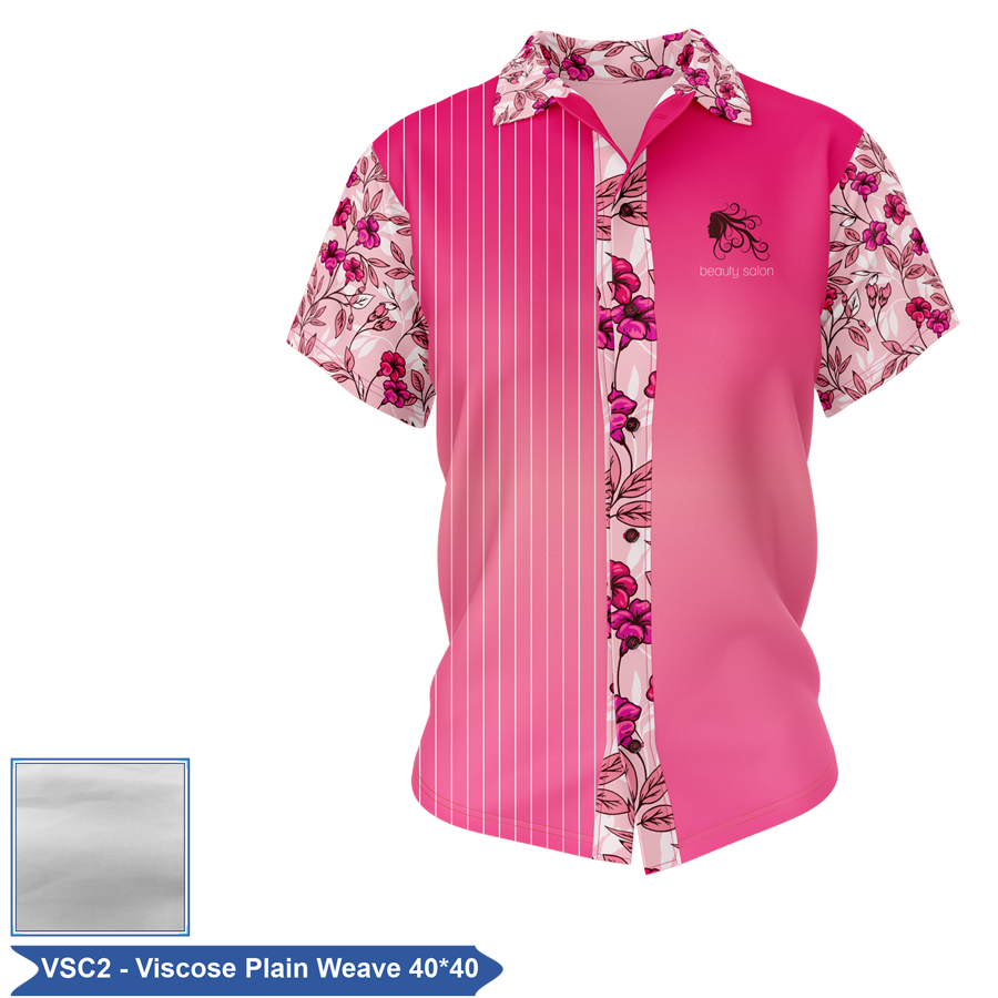 Women's Full Color Viscose Full-Button Shirt 6