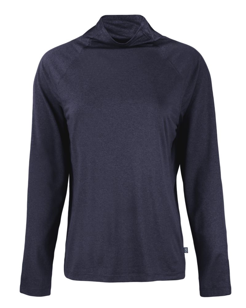 Cutter & Buck Coastline Recycled Double Peached Womens Funnel Neck Pullover 31
