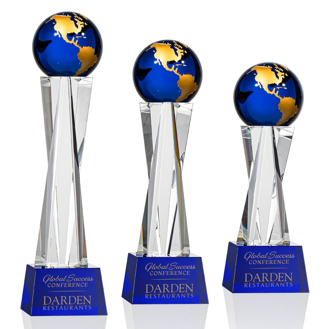 Havant Globe Award - Blue/Gold