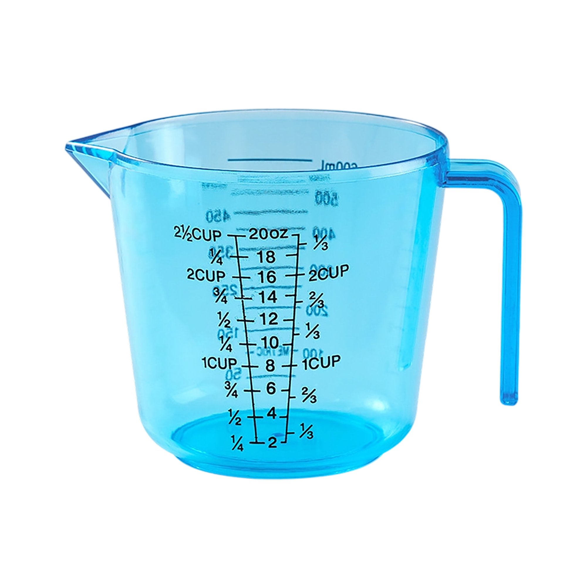 Plastic Kitchen Measuring Cup 20oz Capacity With Pour Spout 6