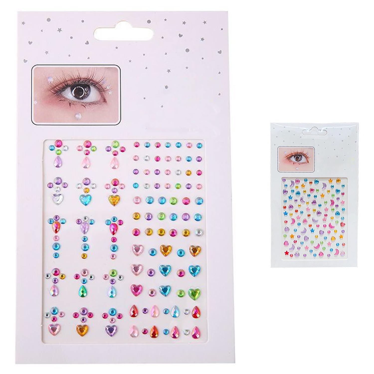 Holographic Self Adhesive Face Jewels Stickers 5