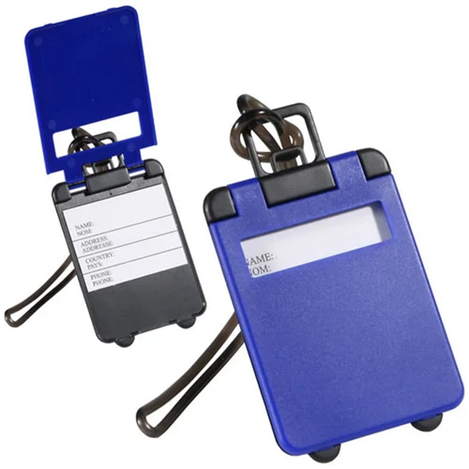Printed Travel Rolling Suitcase Tote Luggage Tags 3
