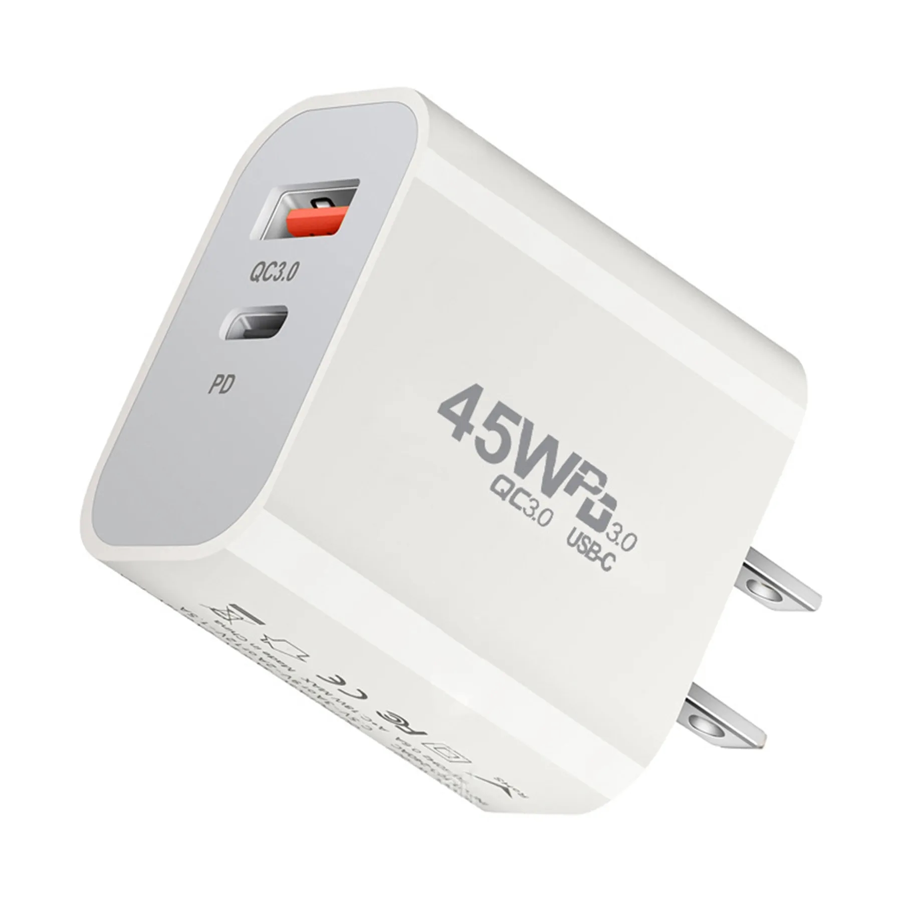 45W Multi-Port Usb Charger with USB-C Plug 3