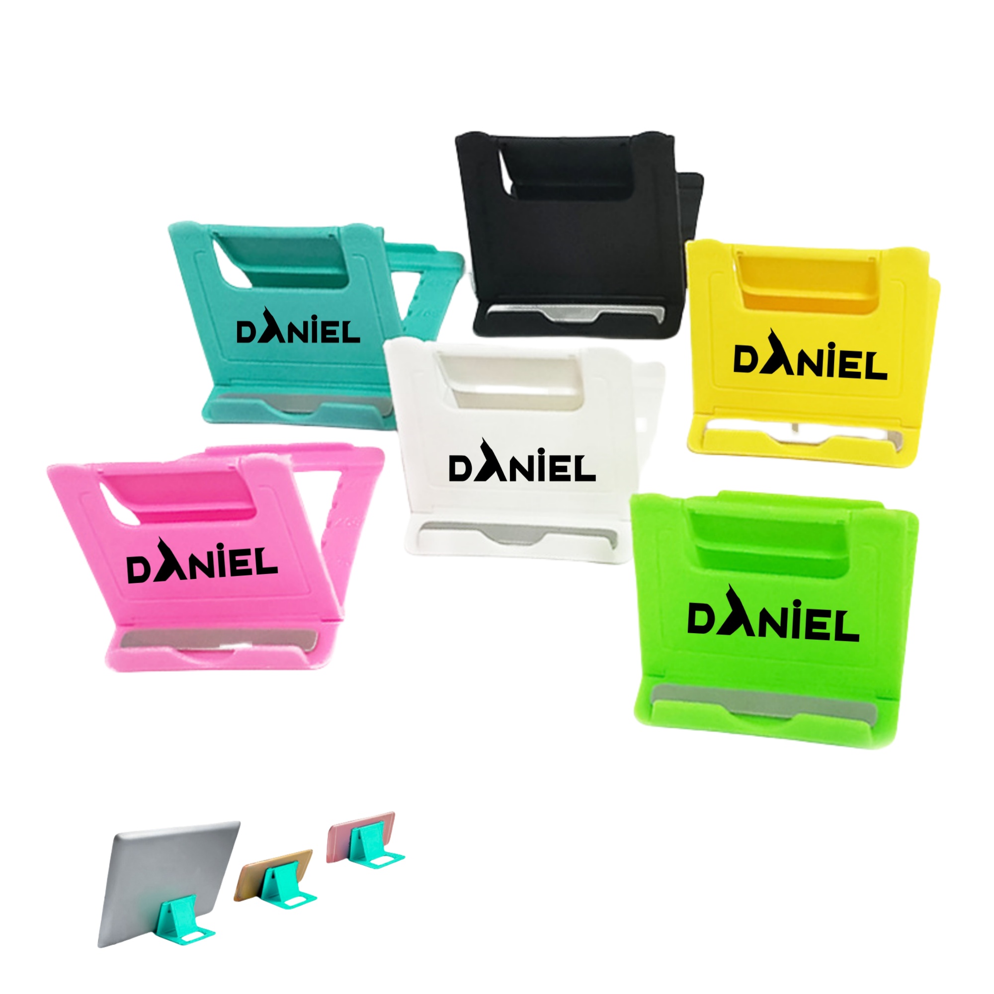 Portable Adjustable Mobile Phones And Tablets Desktop Holder 2