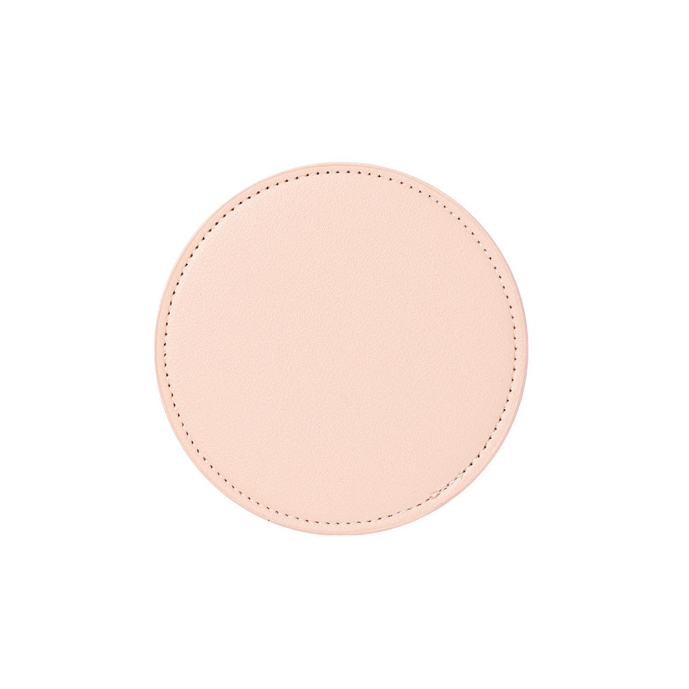 Customized Round PU Leather Coaster 2