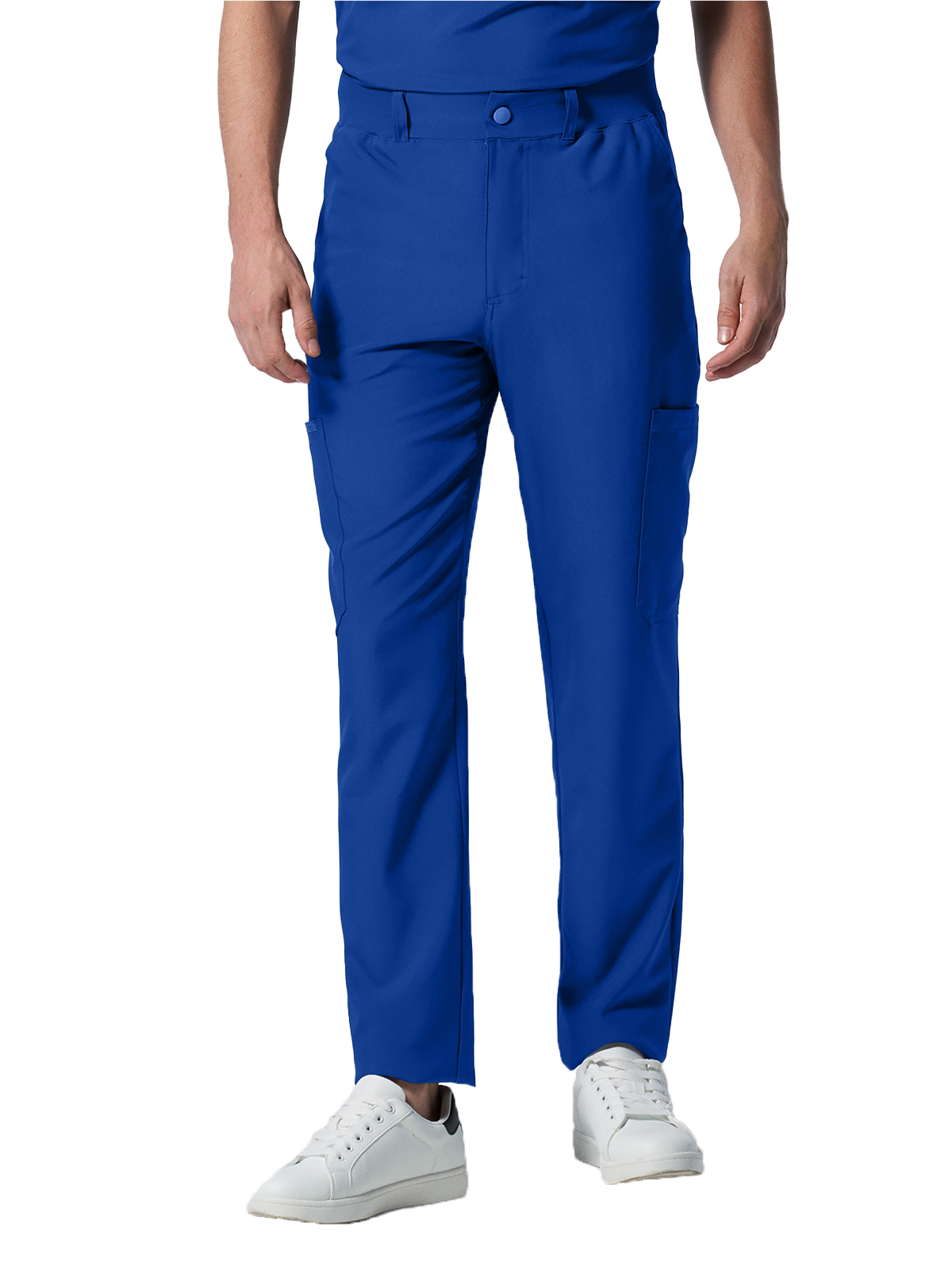 Landau - Forward - Men's Eight-Pocket Mid-Rise Rib-Knit Elastic Waist Cargo Pant 3