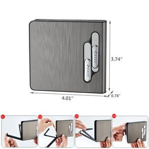 Automatic Cigarette Case With Built In Tungsten Lighter 11