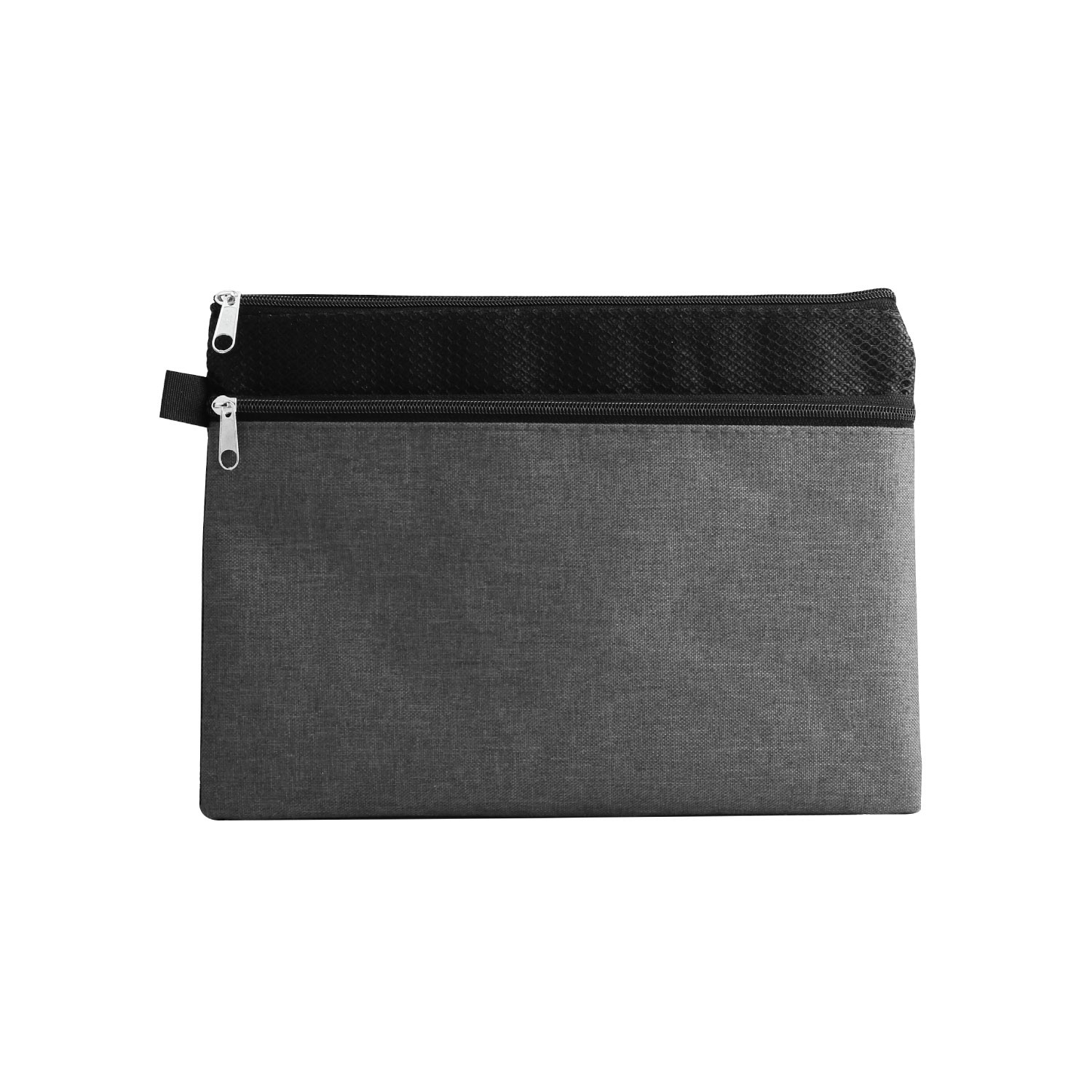 Dual Zipper Compartment Pen Loop Pouch 2