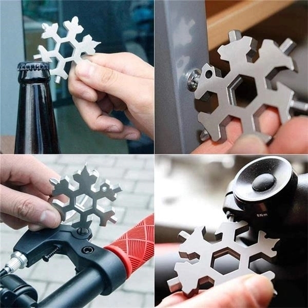 Snowflake Keychain Multi Tool 4