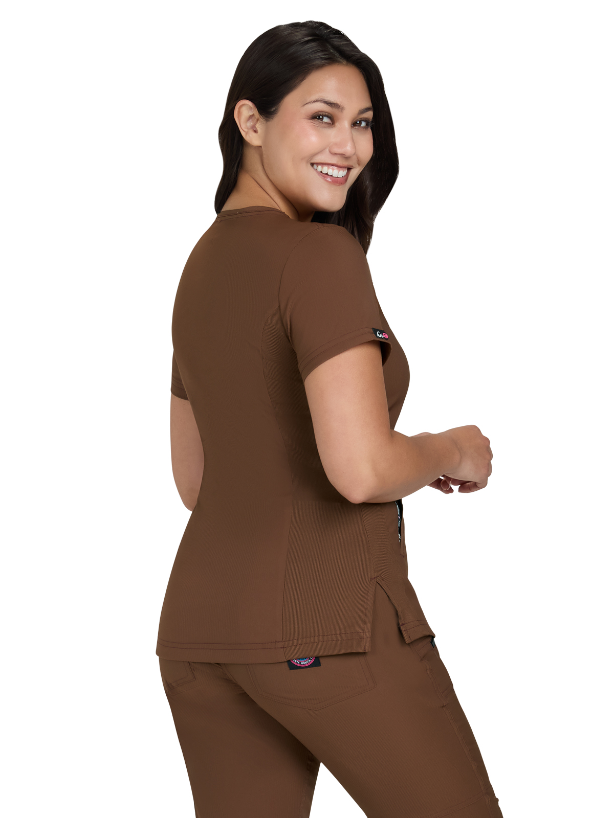 koi - Lite - Women's Three-Pocket Mock-Wrap Philosophy Top 68