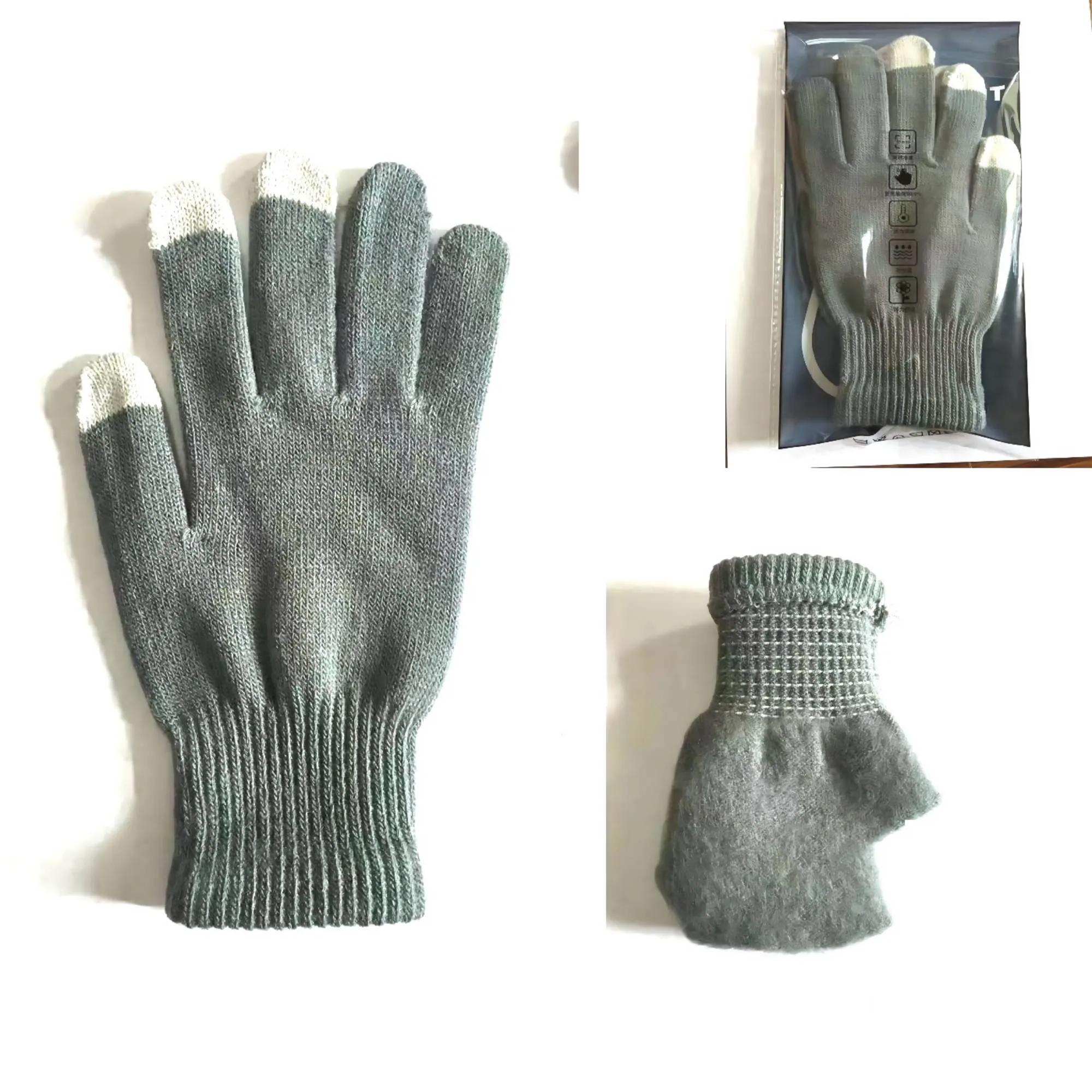 Touchscreen Warm Winter Knit Gloves MOQ 100PCS" 8