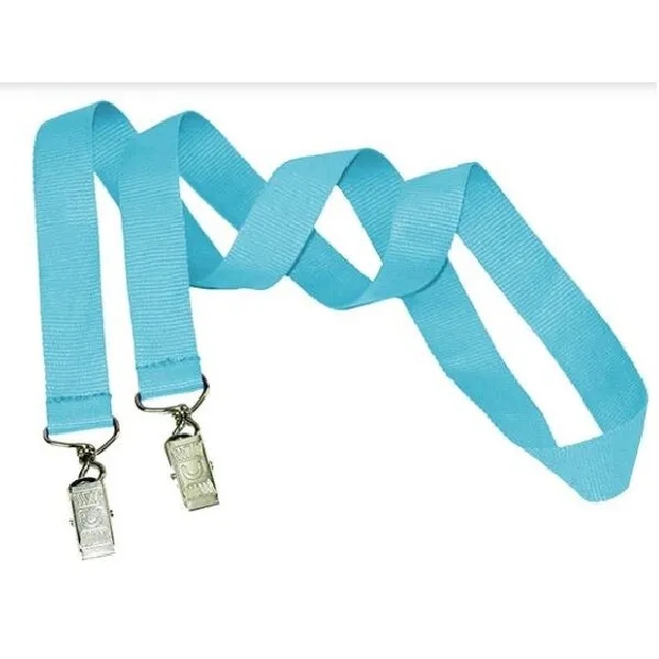 3/4" Custom Open Ended Polyester Lanyard w/ Badge Holder 1