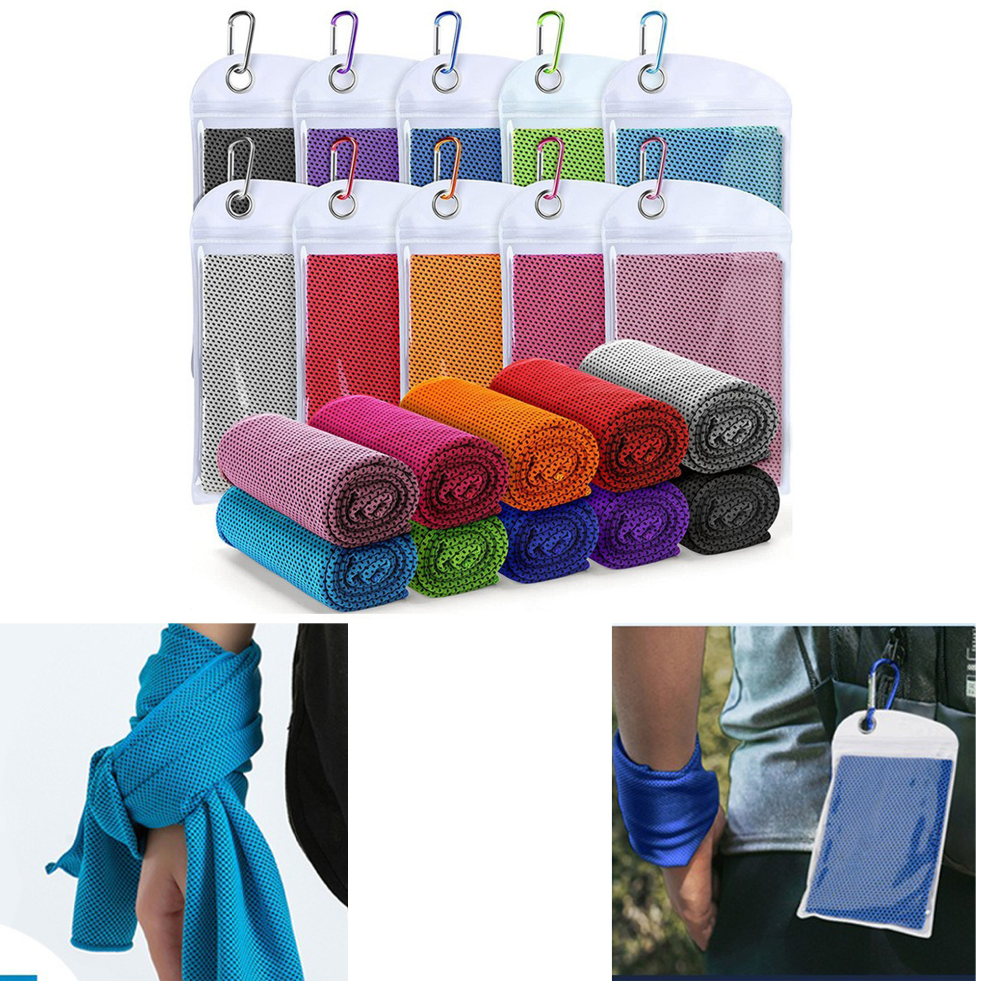 Soft Breathable Ice Towel With Climbing Bag 3