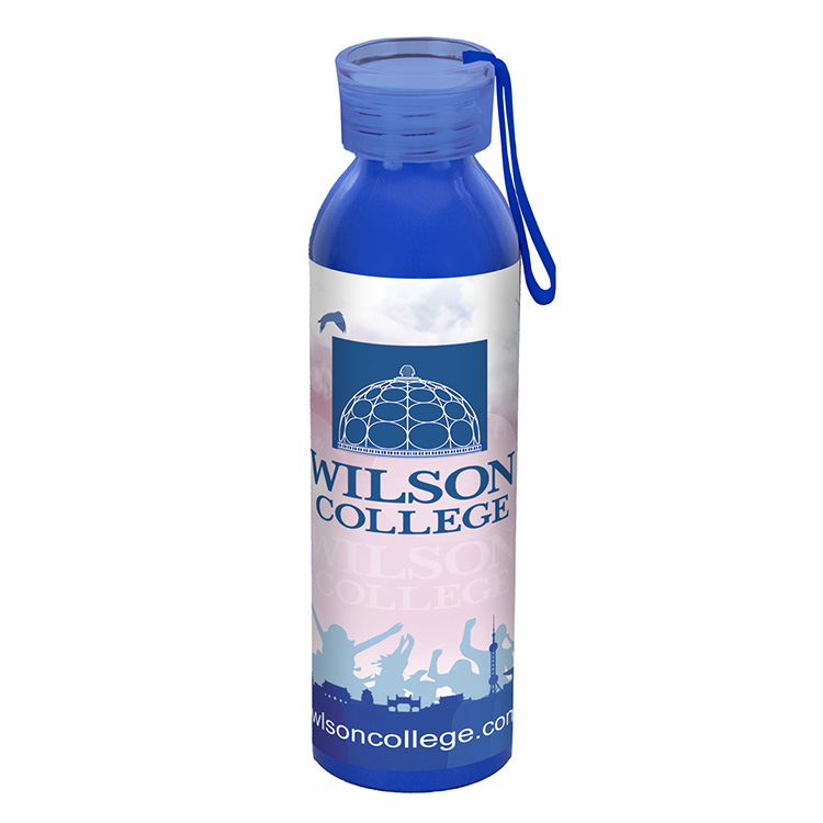 "BENDER" 22 OZ Recycled Aluminum Bottle With Carry Strap Lid 8