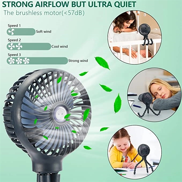 Mini Handheld Stroller Fan 5