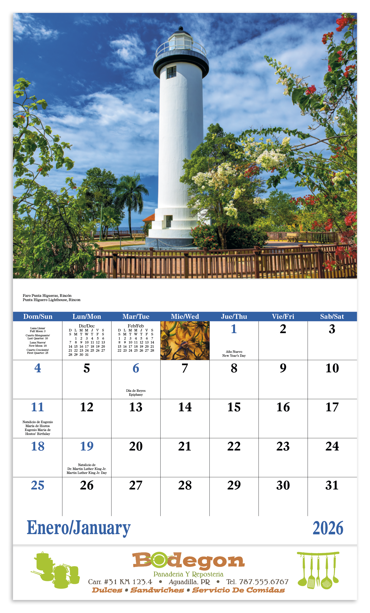 Good Value™ Puerto Rico - Stapled Calendar 38
