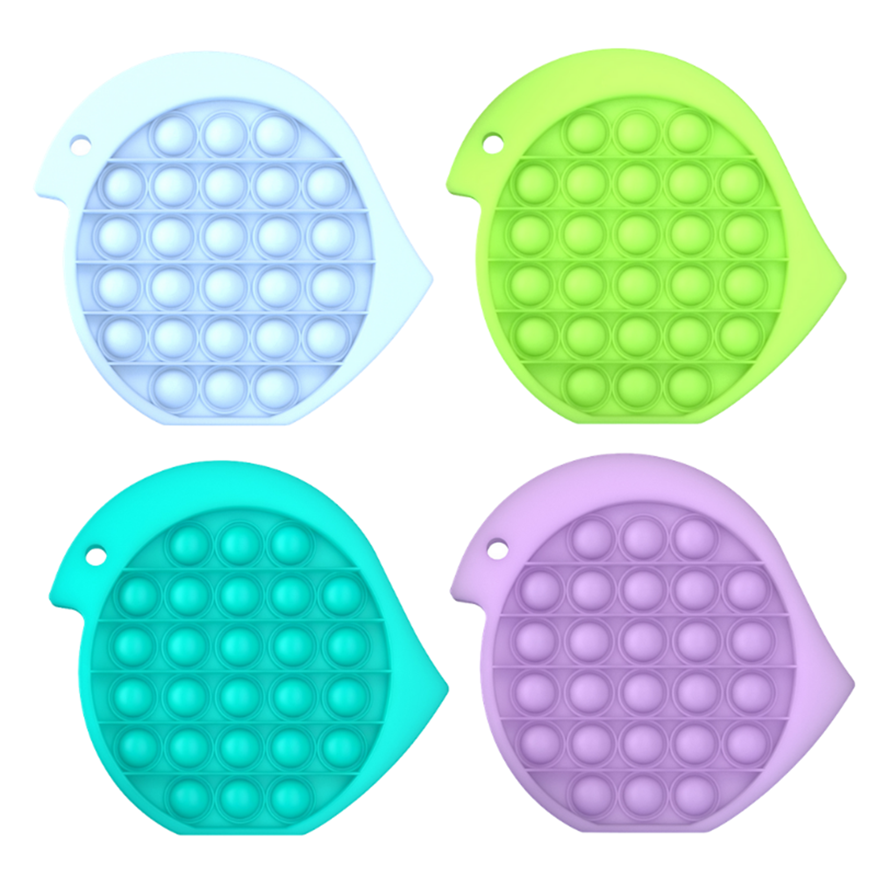 Bird Shape Silicone Push Pop Bubble Fidget Toy 9