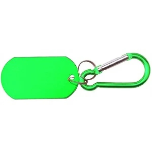 Aluminum Metallic Key Holder & Dog Tag w/Carabiner 6