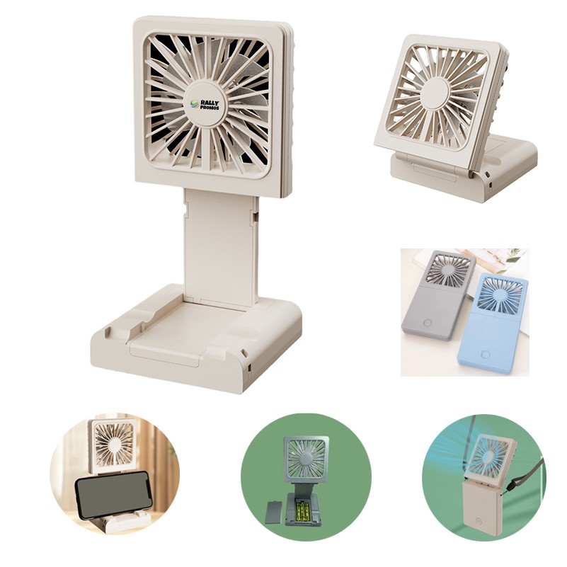 Mini Foldable Handheld Fan with Bracket 4