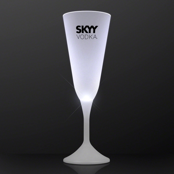 Still White Light Champagne Glass 3