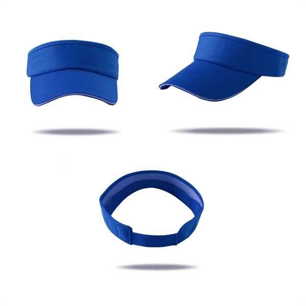 Stock Solid Color Cotton Twill Sandwich Visor 8
