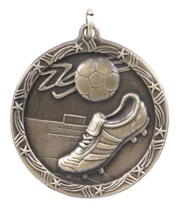 Soccer Shooting Star Medal, 1 3/4" 2