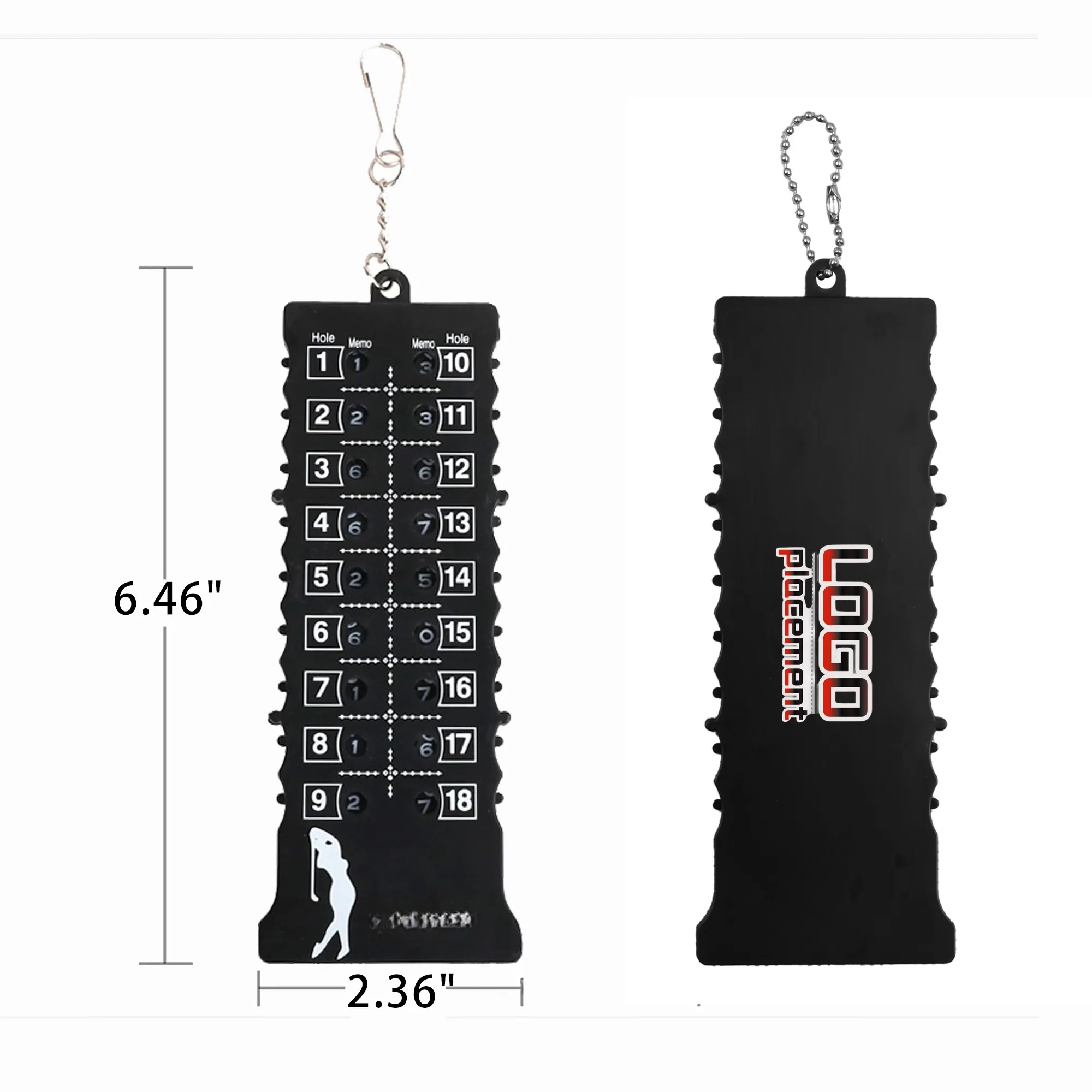 Portable Plastic Golf Stroke Putt Score Counter Tool 5