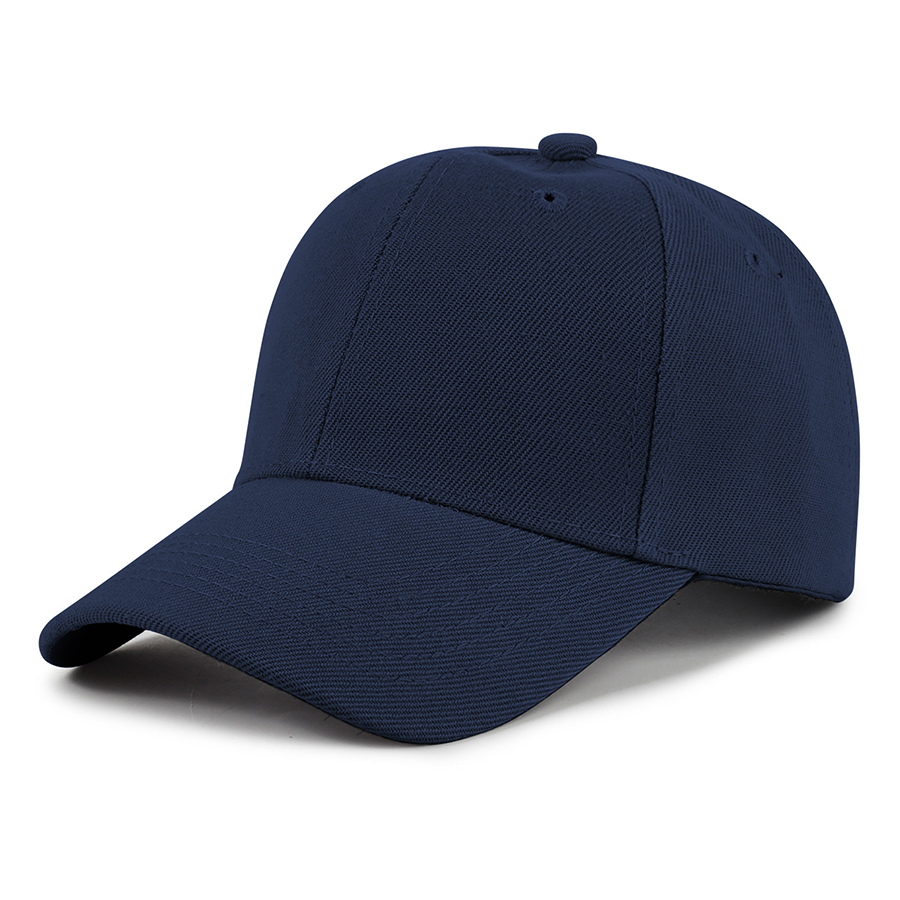 Kids' Stock Solid Color Polyester 6-Panel Cap 22