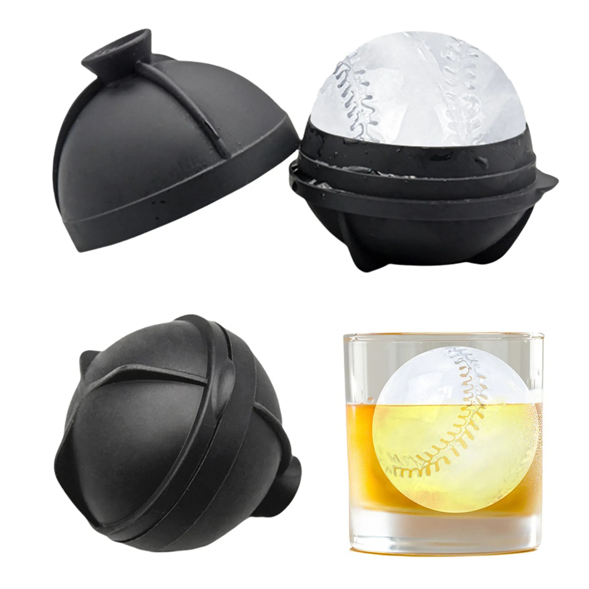 2.5" Baseball Ice Ball Cube Mold 2