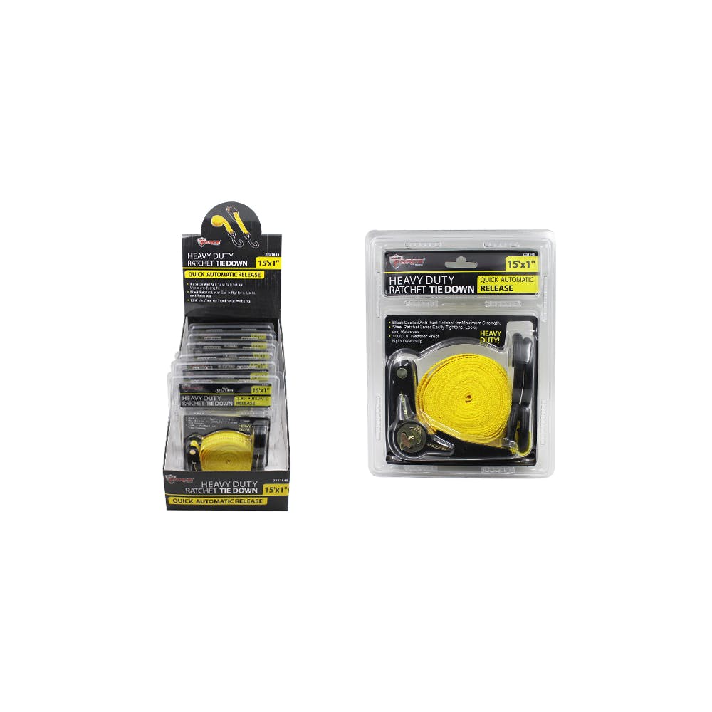 Heavy Duty Ratchet Tie Downs Assorted 2