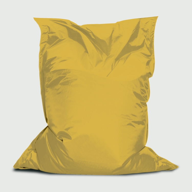 Branded Bean™bag Chair, Stock Yellow with Ultimate Pebbles - 3'W x 4.4'H 1