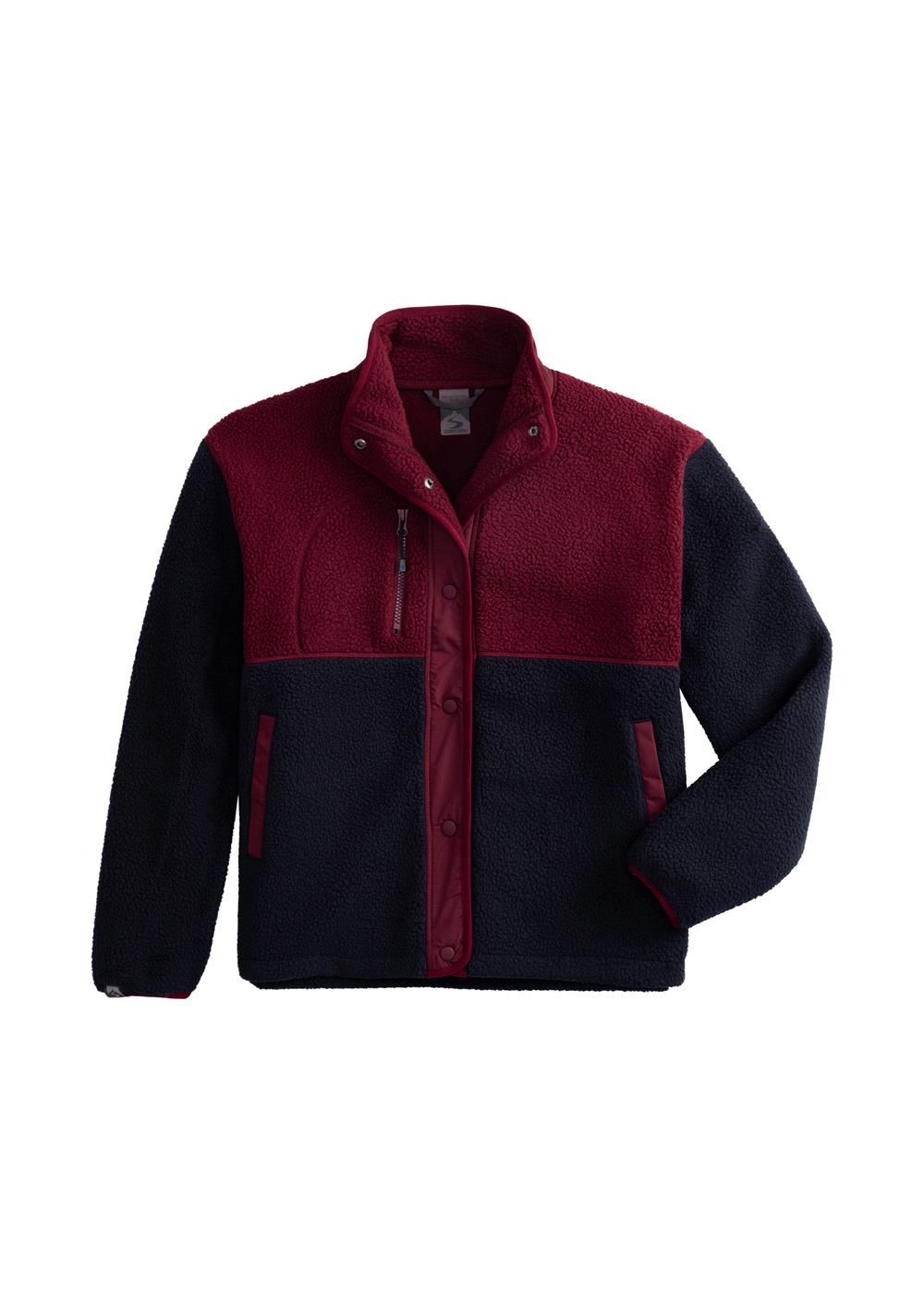 Storm Creek Women's Warm Up Colorblock Sherpa Fleece Jacket 10