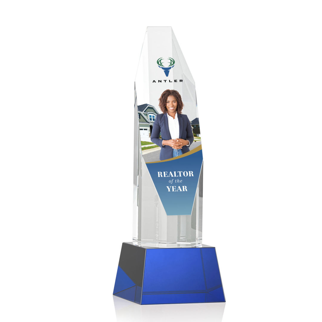 Barrhaven VividPrint™ Award on Base - Blue 11
