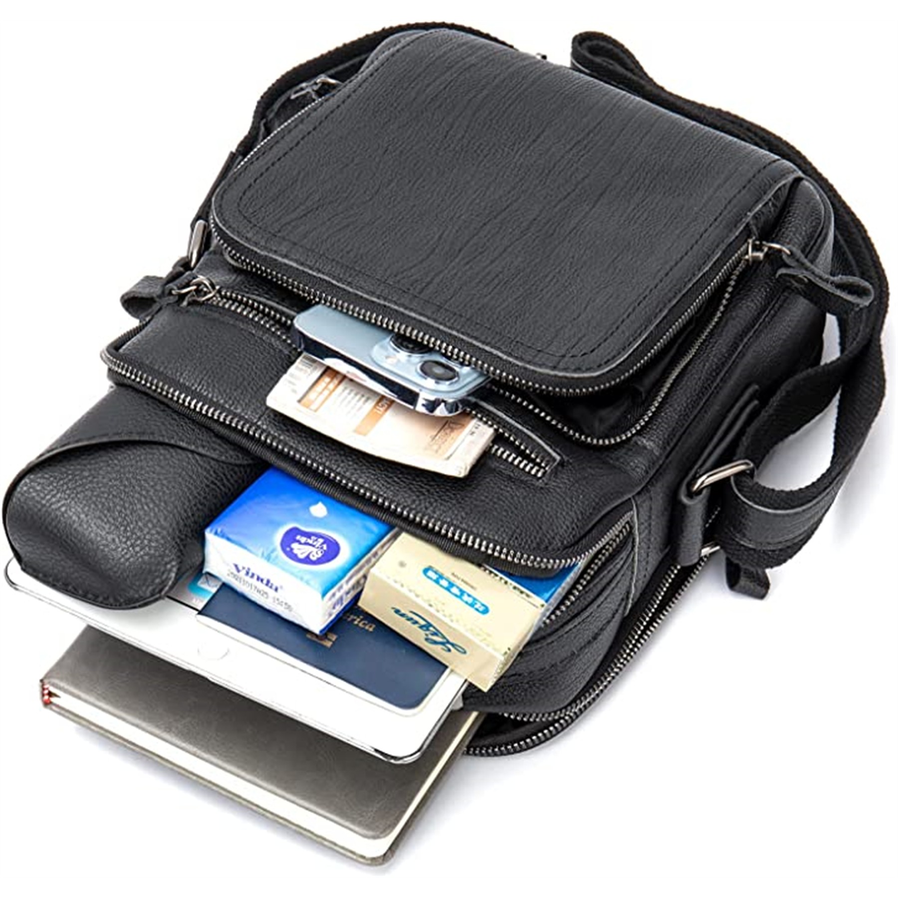 Genuine Leather Messenger And Shoulder Bag 6