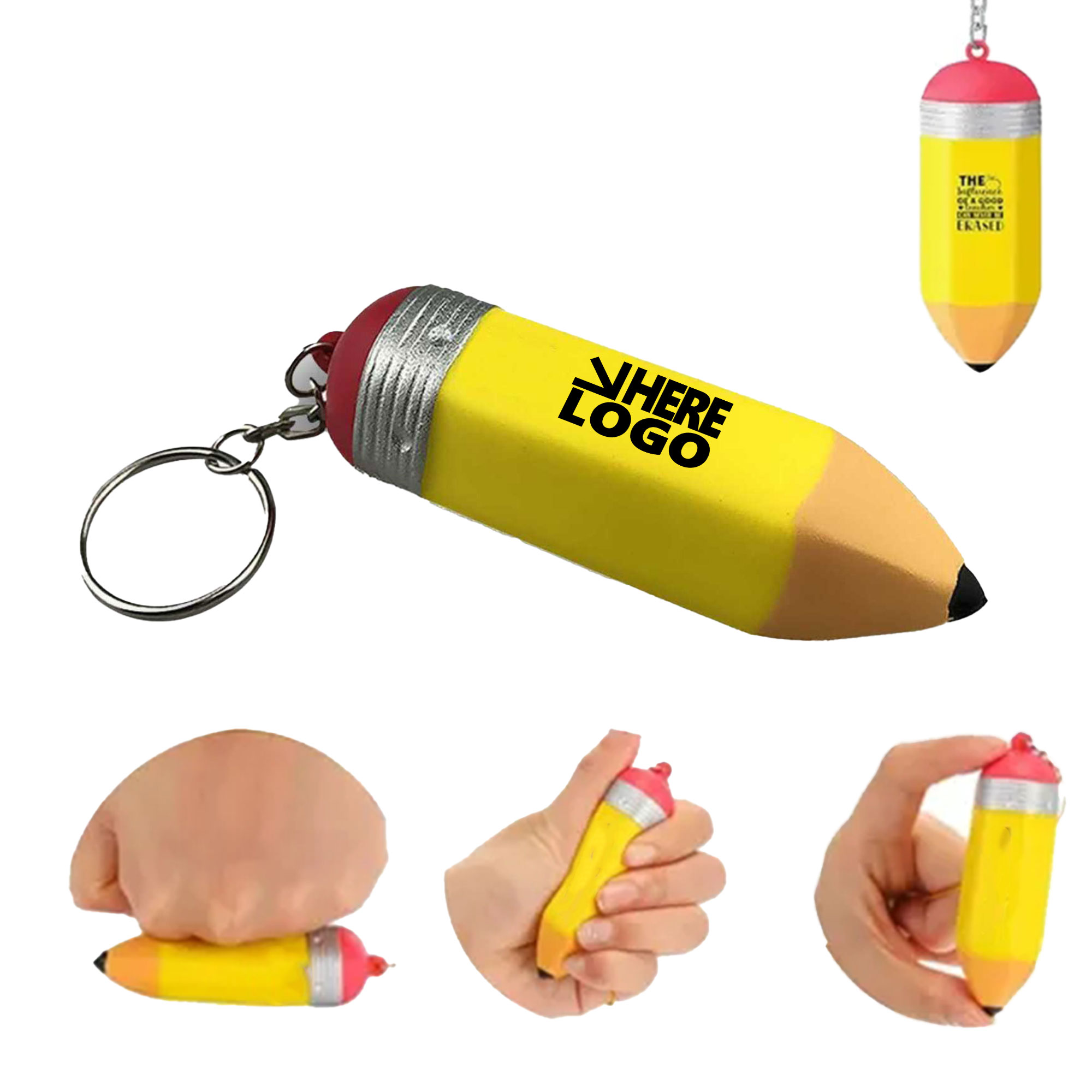 MOQ 20 Stress Pencil Keychain PU Foam Slow Rebound 1