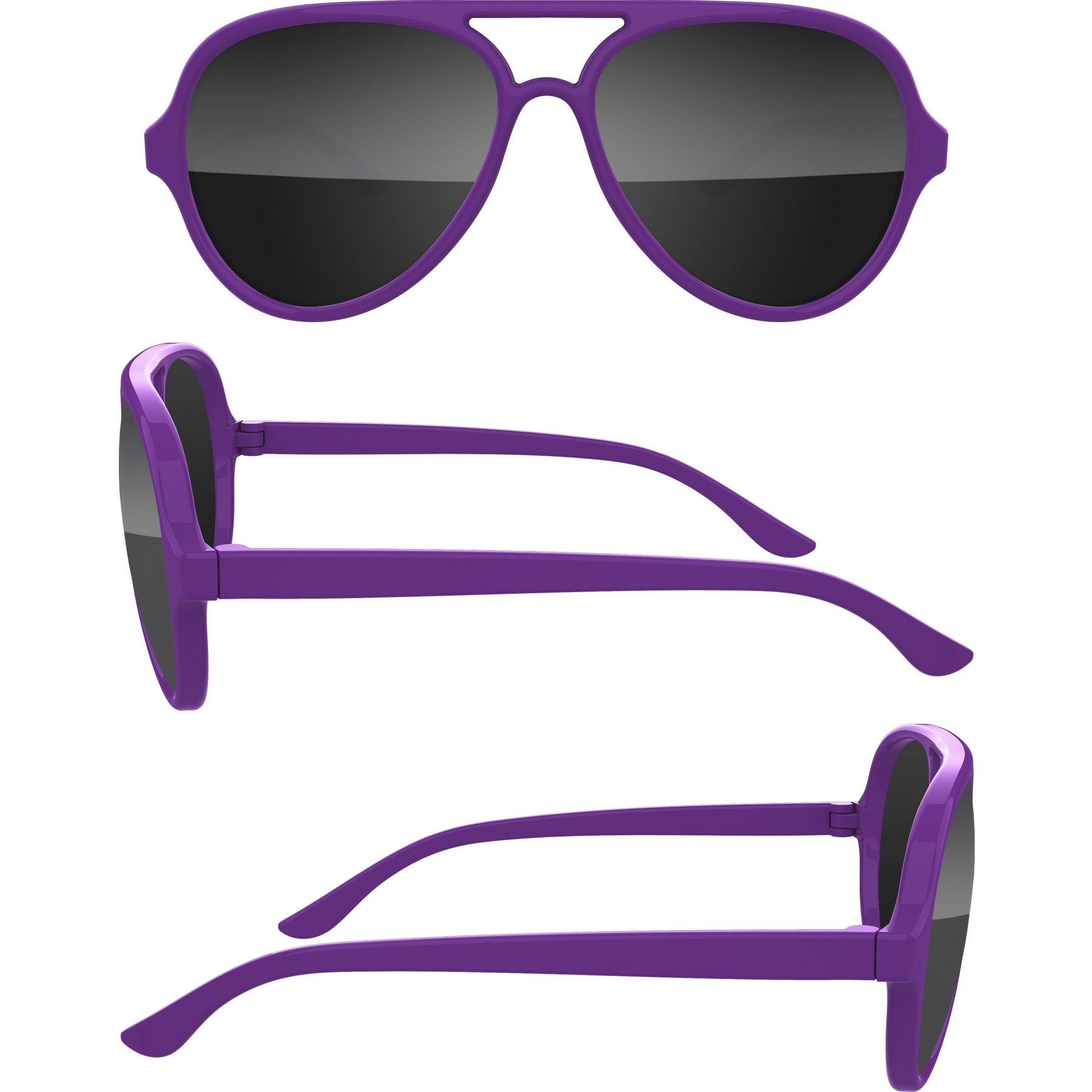 Aviator Sport Sunglasses w/ Full Color Arm Imprint 13