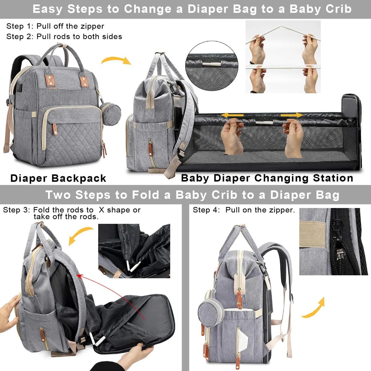 Backpack Diaper Bag 2